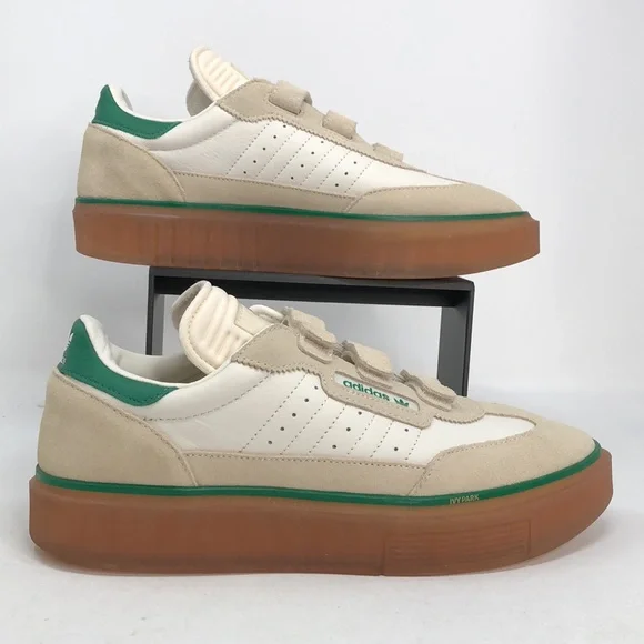 Adidas Womens Ivy Park X Super Sleek 3 Strap GY1777 Wonder White Gum - Size 12 - Picture 3 of 15